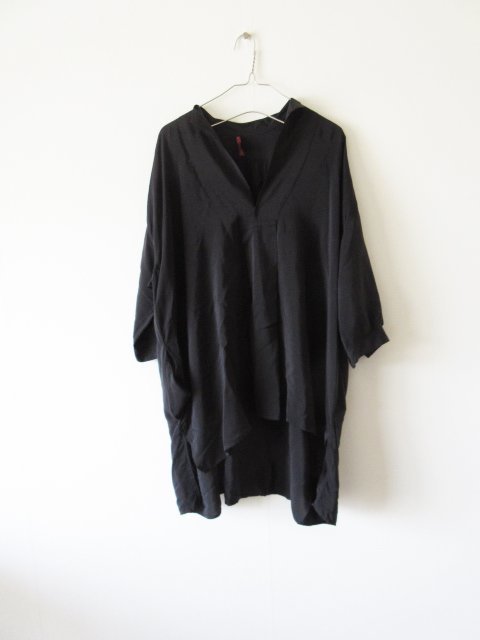 2017 DANIELA GREGIS / ダニエラグレジス skipper silk pullover BLACK